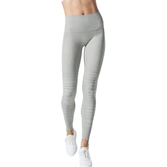Blanqi SportSupport Hipster Cuff Support Leggings in Dove Grey NWT - Picture 1 of 10